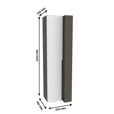 Шкаф переходный, фасады в эмали LE232 L/R