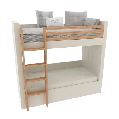 Кровать мягкая двухъярусная ДУО L/R