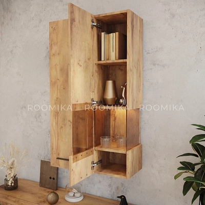 Шкаф навесной со стеклом, с подсветкой L381.2