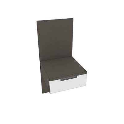 Тумба прикроватная с панелью, фасады в эмали LE720