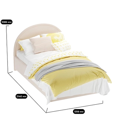 Кровать мягкая БАББЛ с подъемным механизмом, 120x200