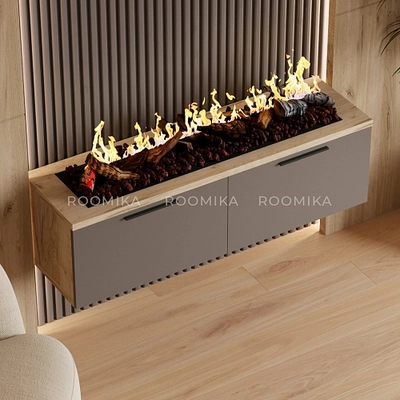 Тумба ТВ напольная с электрокамином LG548.351