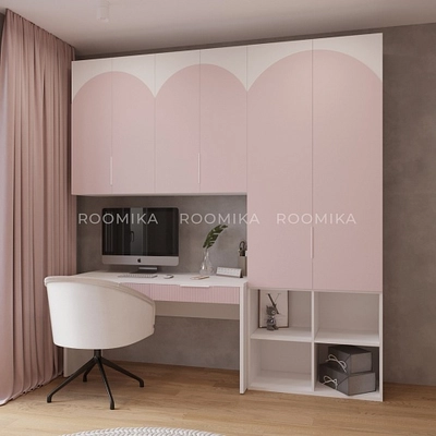 Рабочая зона Лацио фрезерованные фасады в эмали 77