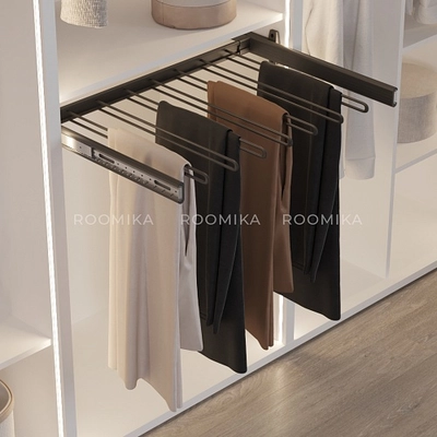 BELLE  Вешалка для брюк, 700 мм, цвет графит, BE70TRGR