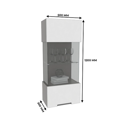 Шкаф навесной, фасады в эмали LE-350