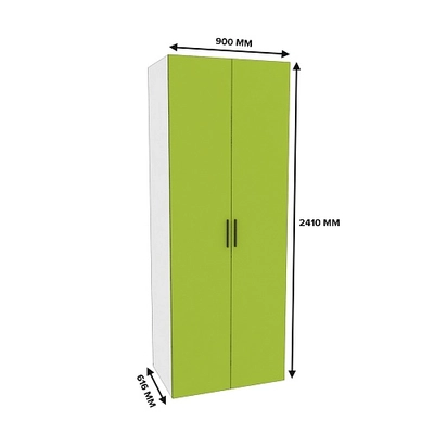 Шкаф двухдверный с узкими ящиками L210.60-2