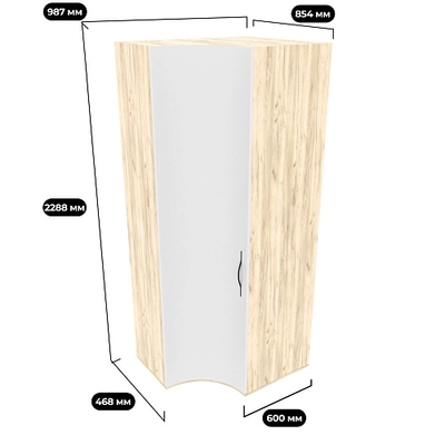 Шкаф  угловой  P218 L/R