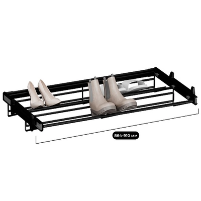 BELLE Корзина для обуви, 900 мм цвет черный, BE90SHBL