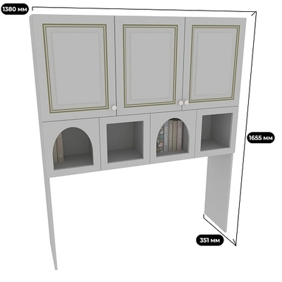 Надставка на стол с фигурными вставками A814