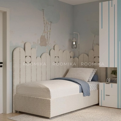 Детская кровать-подиум Короб-2 с подъемным механизмом , 90x190