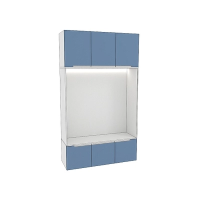 Шкаф с нишей и сидушкой с подсветкой L412.44