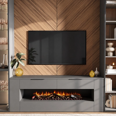 Тумба ТВ напольная с электрокамином LG551.450L/R
