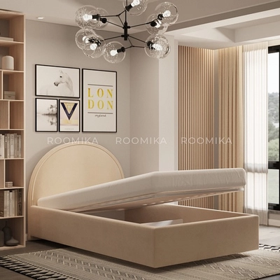 Кровать мягкая БАББЛ с подъемным механизмом, 120x200