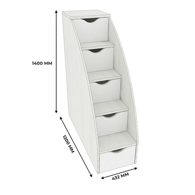 Лестница с ящиками P20 для кроватей P904, P907, P909