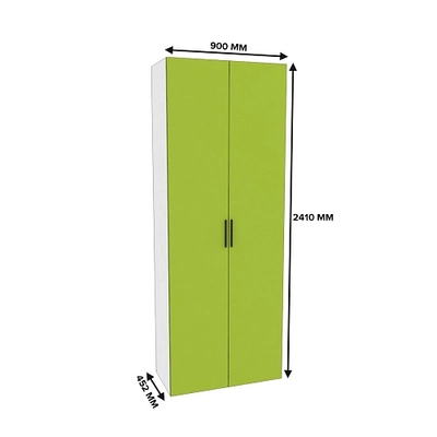 Шкаф двухдверный узкий L210.44-1