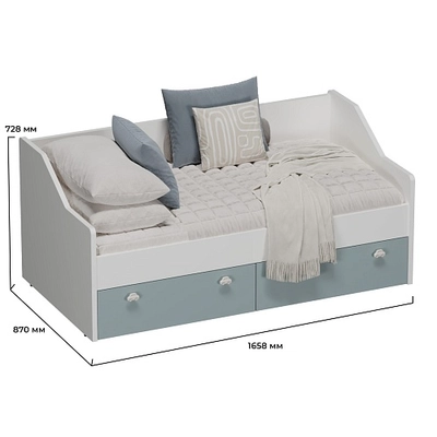 Кровать односпальная L902.160, 80x160