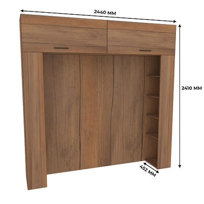 Ниша для кровати с секциями L407.44