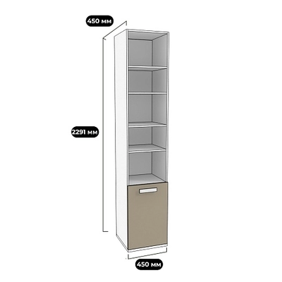 Стеллаж комбинированный E226