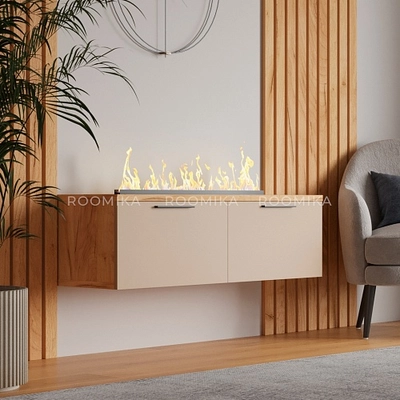 Тумба ТВ напольная с электрокамином L-548.351