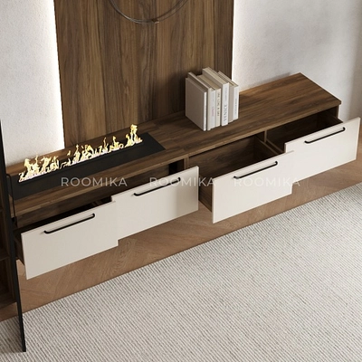 Лацио гостиная с электрокамином 27