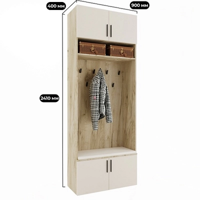 Секция с верхними и нижними полками L410.40