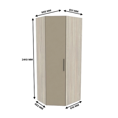 Шкаф угловой разносторонний L218 L/R