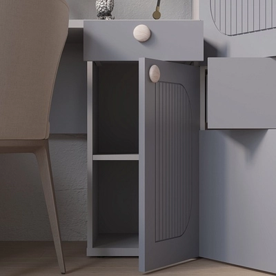 Шкафная группа Лацио фрезерованные фасады в эмали 61