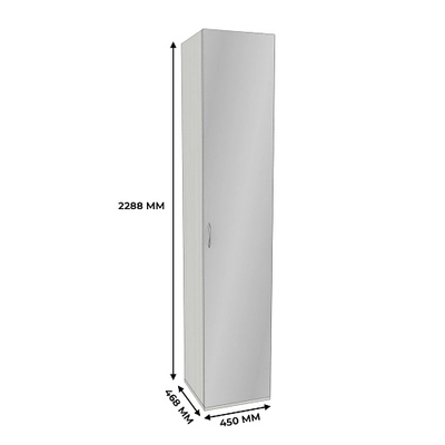 Шкаф 1 дверный узкий с зеркалом P220.45Z