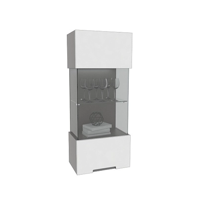 Шкаф навесной с подсветкой, фасады в эмали LE-350