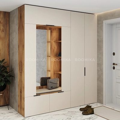 Секция с зеркалом и полками L408