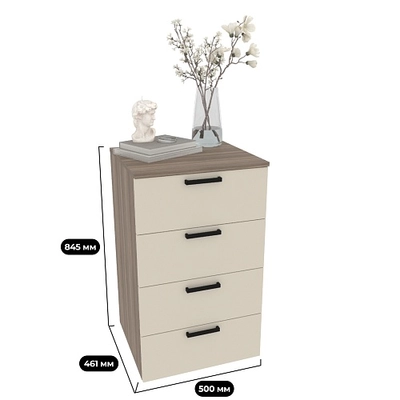 Узкий комод с ящиками R705