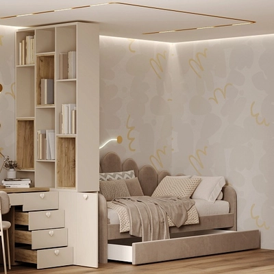 Стеллаж-тумба перегородка со вставками LG239.90