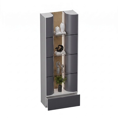 Стеллаж напольный радиусный с подсветкой TG730.90