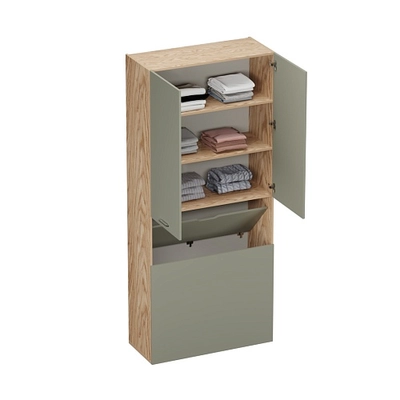 Шкаф двухдверный с фальш стенкой L212.1