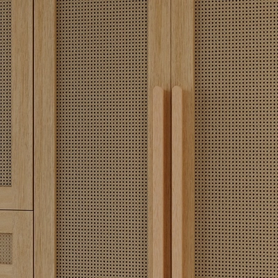 Шкафная группа, фасады натуральный ротанг Лацио 15