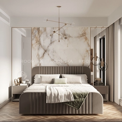 Кровать двуспальная мягкая МАЛЬТА с подъемным механизмом, 160x200