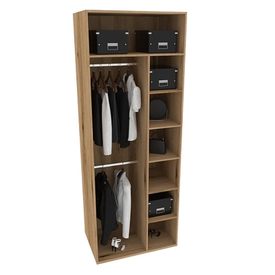 Шкаф 2 дверный, фрезерованные фасады в эмали LE210.60-4