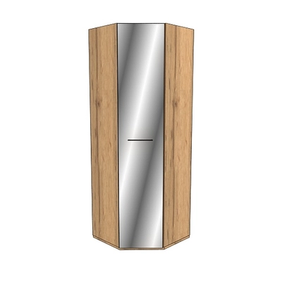 Шкаф угловой равносторонний с зеркалом C-218Z L/R