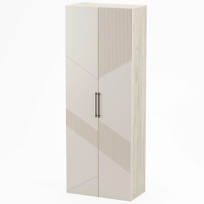 Шкаф 2 дверный, фрезерованные фасады в эмали LE210.44-1