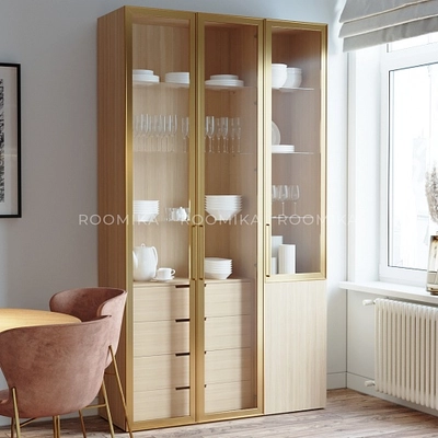 Шкаф со стеклянным фасадом R222.1