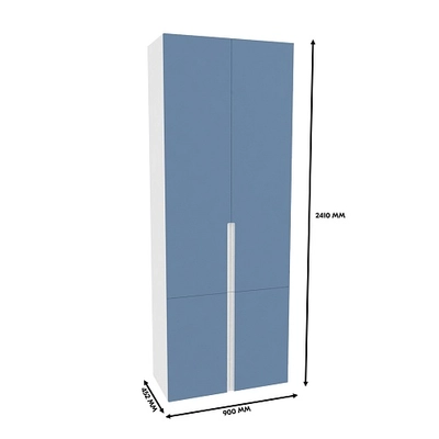Шкаф книжный, фасады в эмали LE214