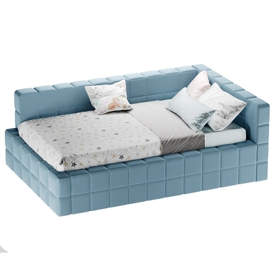 Кровать полутороспальная мягкая с ортопедической решеткой КВАДРО-П, 120х200