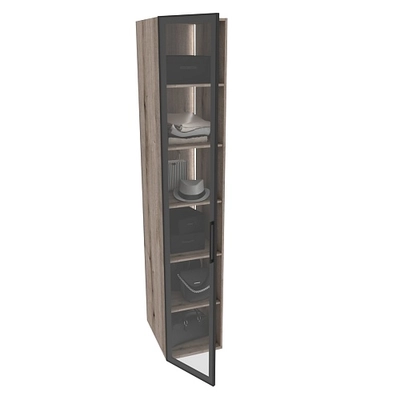 Шкаф для спальни с полками с подсветкой R220.60-4.1