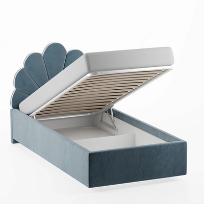 Кровать односпальная мягкая ДЕННИ с подъемным механизмом