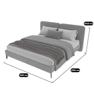 Кровать двуспальная мягкая МОНТАНА, 180x200