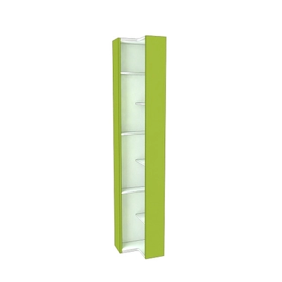 Стеллаж завершающий угловой равносторонний с подсветкой L230