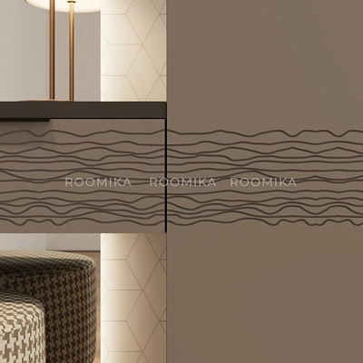 Шкаф 2 дверный, фрезерованные фасады в эмали LE210.60-2