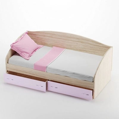 Кровать односпальная с ящиками P902N, 90x190