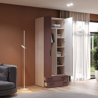 Шкаф двустворчатый с ящиками LG-211.60