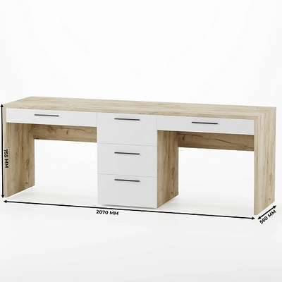 Cтол прямой на 2 рабочих места L718.2